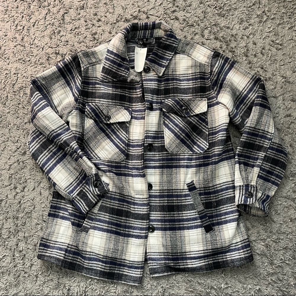 H&M plaid shacket
